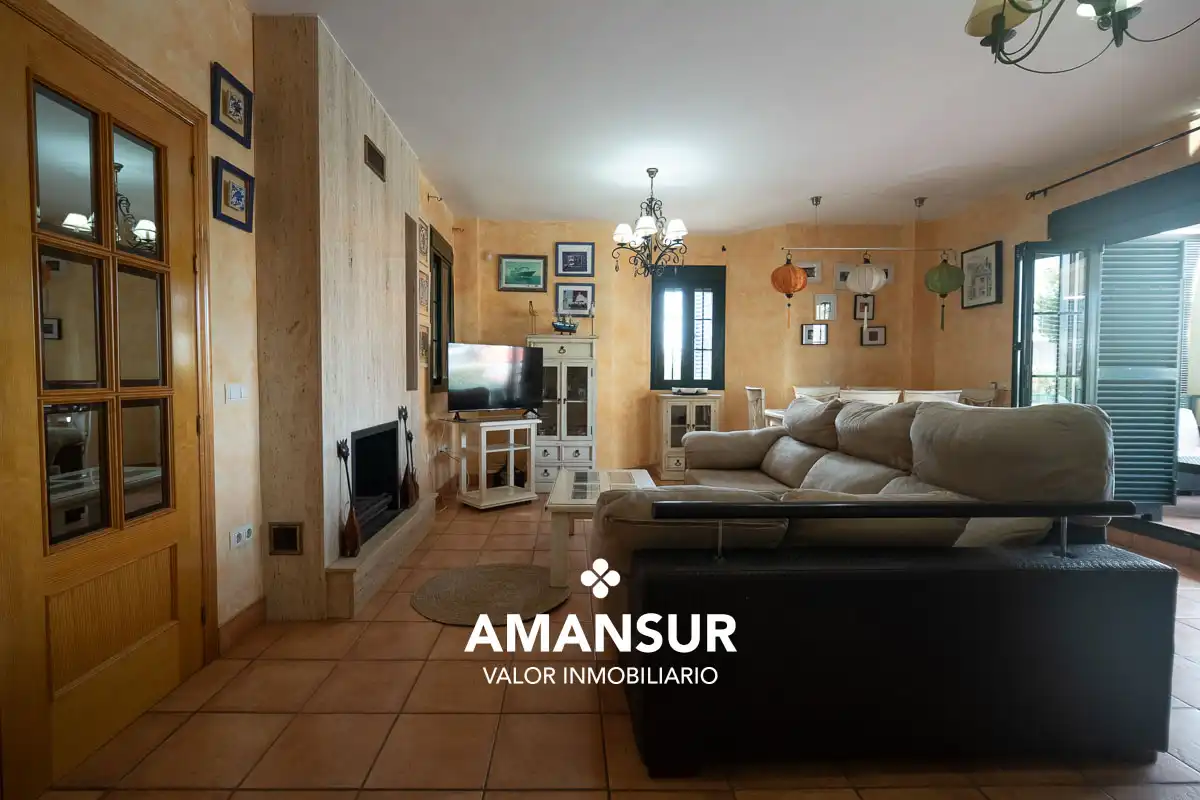 Living room of Houses for sale in Punta Umbría  with Heating, Terrace and Swimming Pool