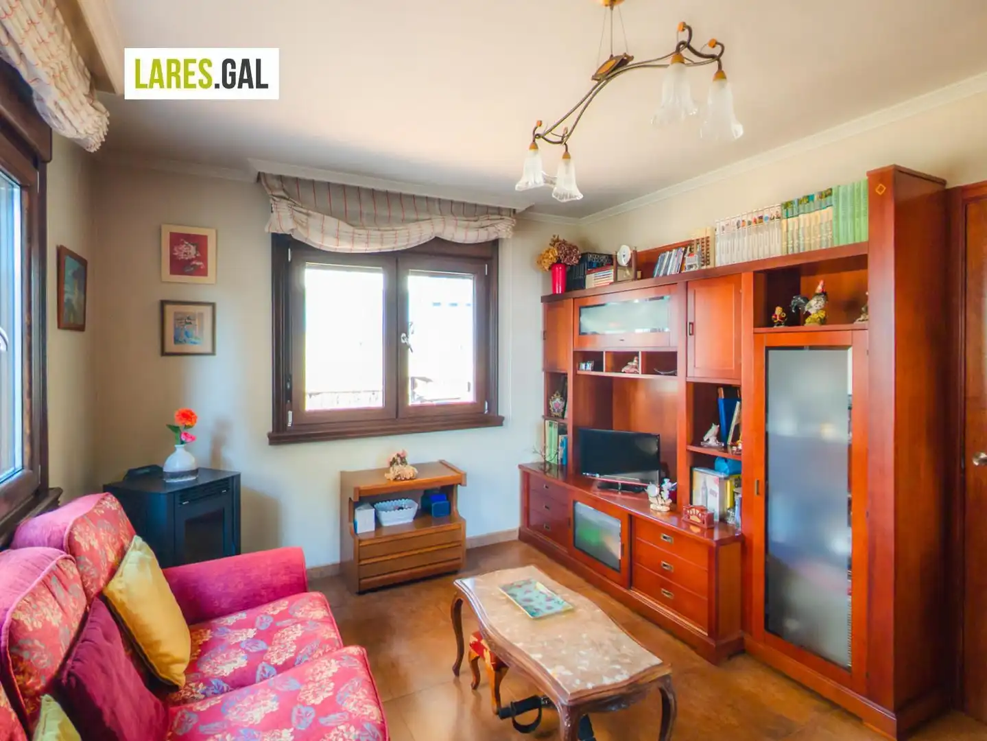 Sala de estar de Casa o chalet en venta en Moaña, Pontevedra