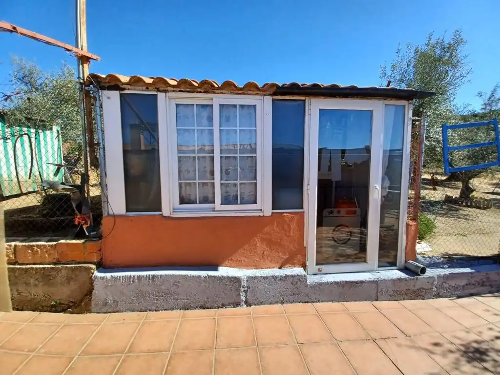 Exterior view of Houses for sale in Logrosán  with Private garden, Terrace and Swimming Pool