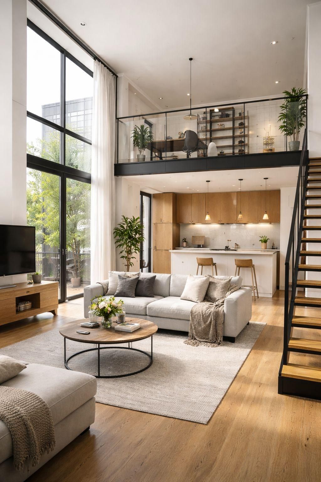 Sala d'estar de Loft en venda en Alcorcón