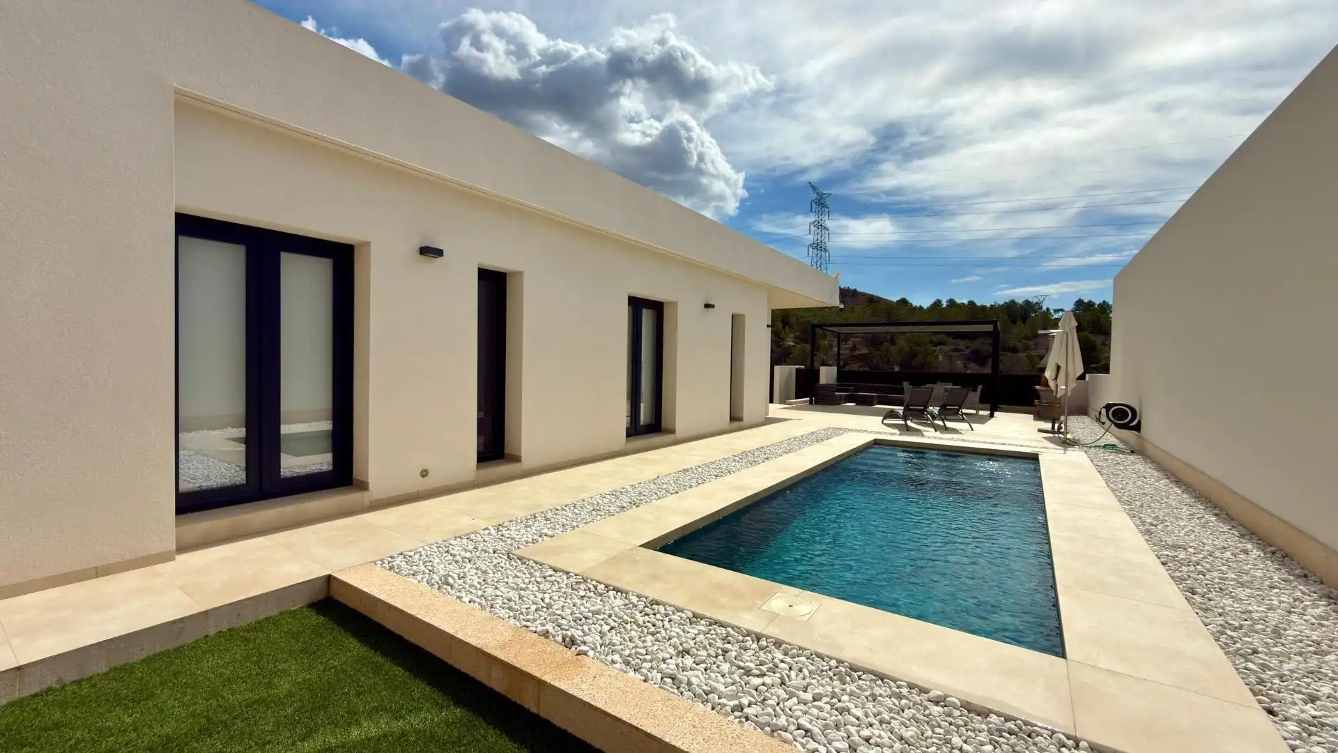 Piscina de Casa o xalet de lloguer en Finestrat amb Aire condicionat, Jardí privat i Piscina