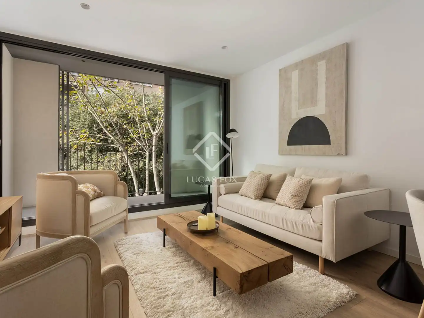 Sala de estar de Piso en venta en Barcelona con Aire acondicionado, Calefacción y Terraza