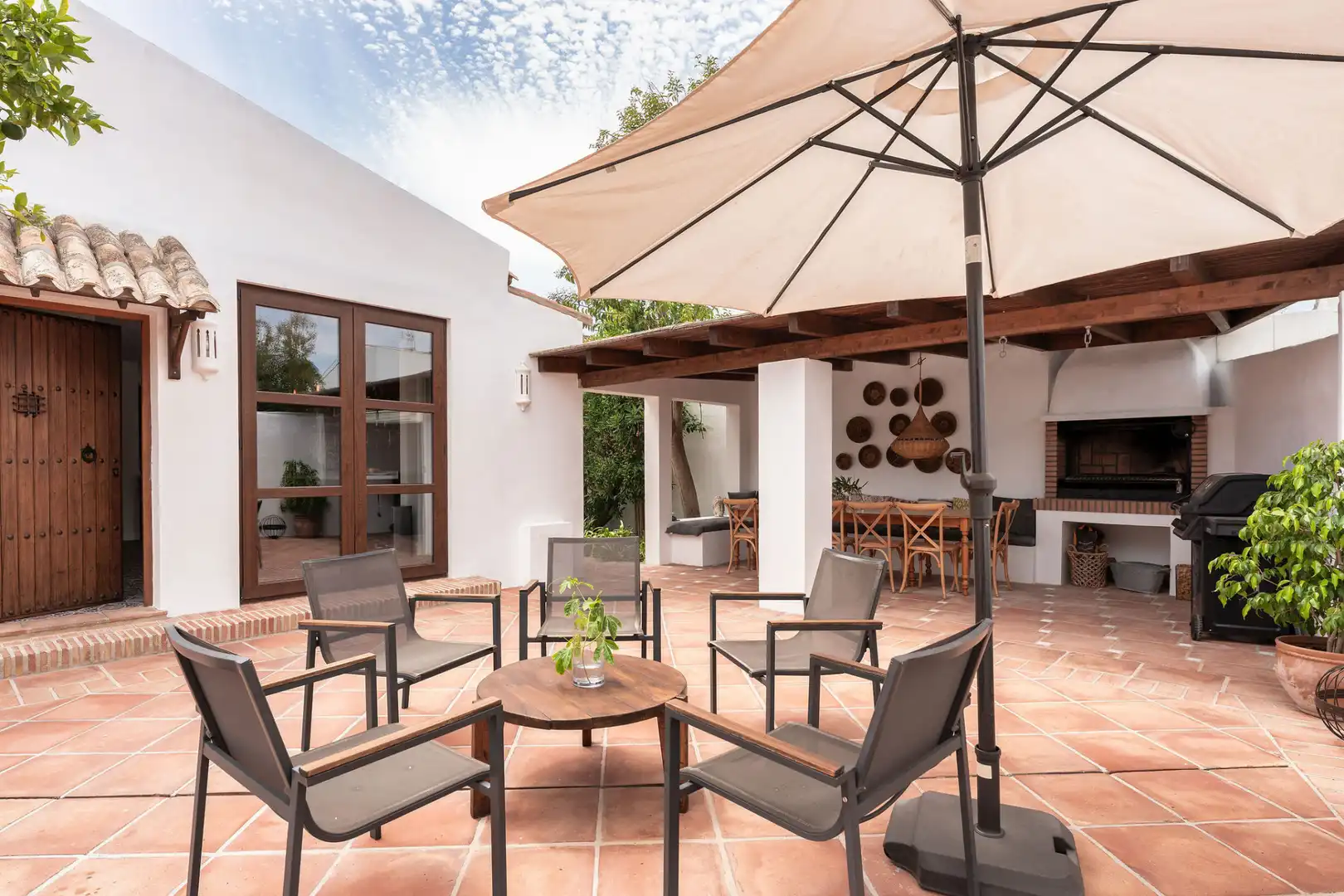 Terraza de Casa o chalet en venta en Estepona con Aire acondicionado, Jardín privado y Terraza