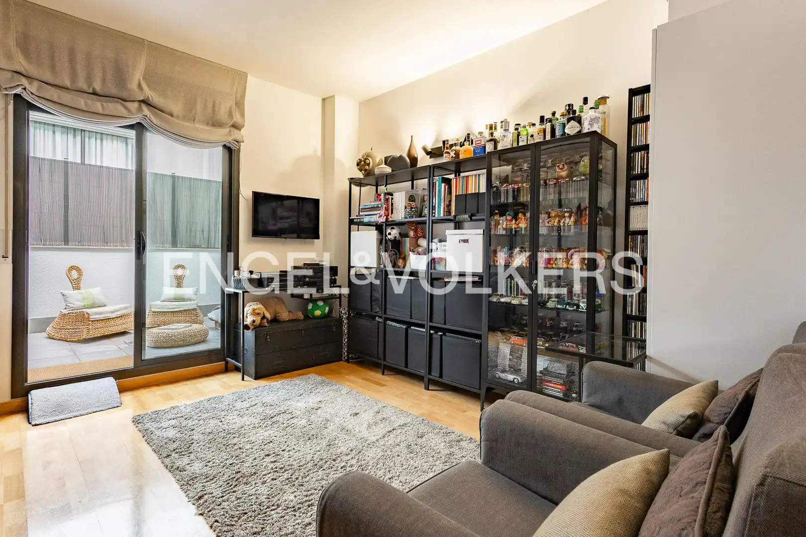 Living room of Duplexes for sale in Barcelona  with Air Conditioner, Heating and Parquet flooring