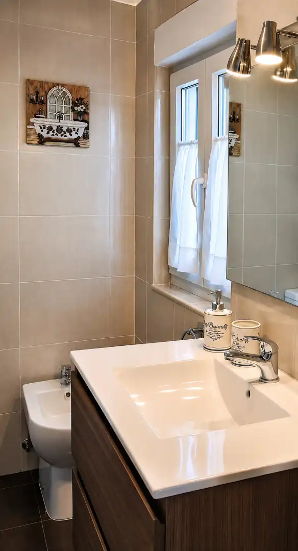 Bathroom of Flat for rent in Santander  with Terrace, Furnished and Oven