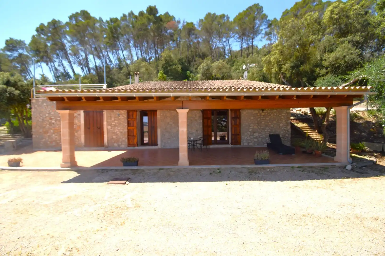 Garden of Country homes for rent in Sineu  with Air Conditioner, Private garden and Terrace