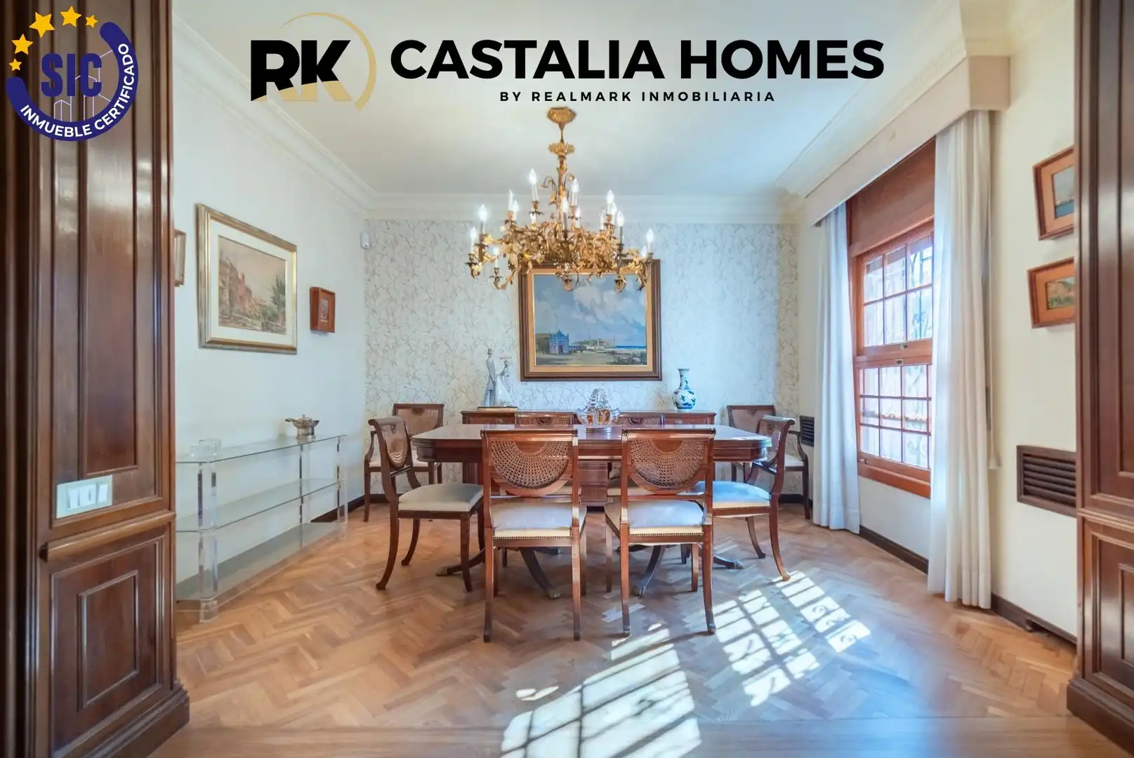 Comedor de Casa o chalet en venta en Castellón de la Plana / Castelló de la Plana con Calefacción, Jardín privado y Parquet