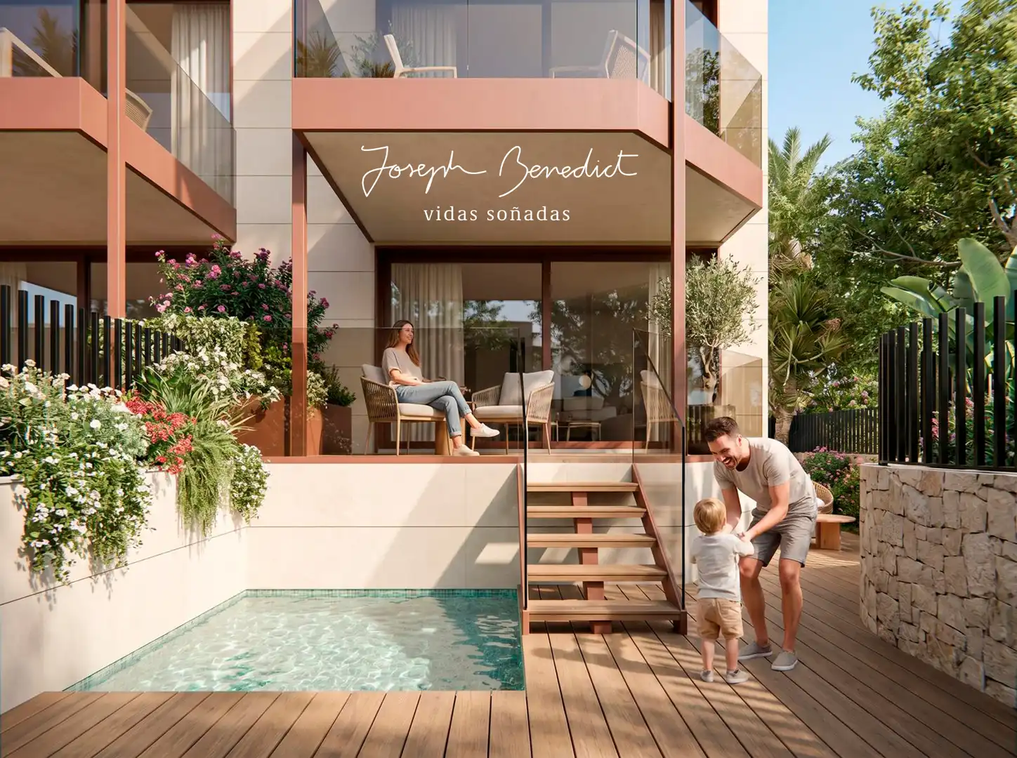 Terraza de Planta baja en venta en Castelldefels con Aire acondicionado, Calefacción y Jardín privado