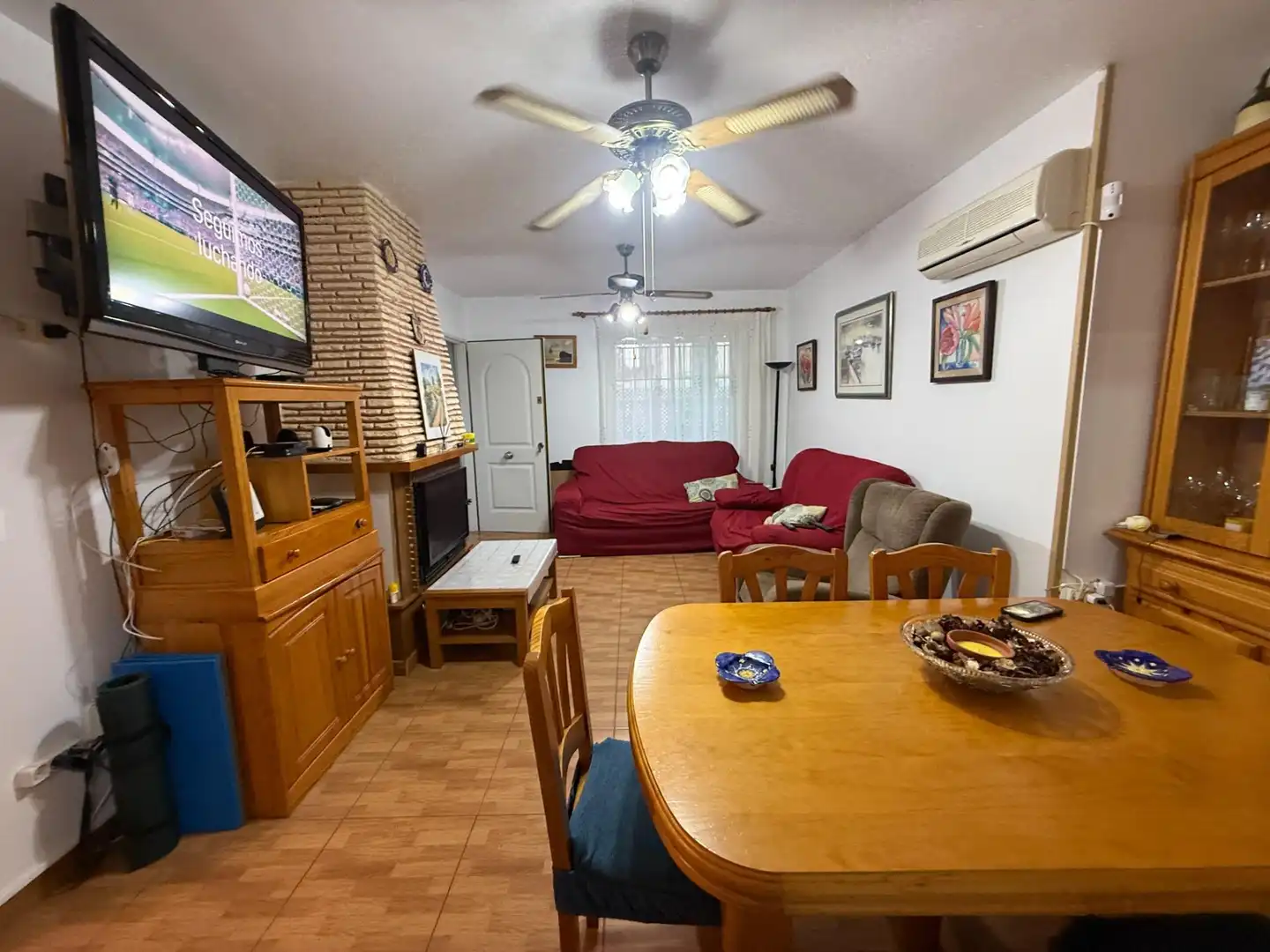 Sala de estar de Casa o chalet de alquiler en Santa Pola con Aire acondicionado, Amueblado y Piscina comunitaria