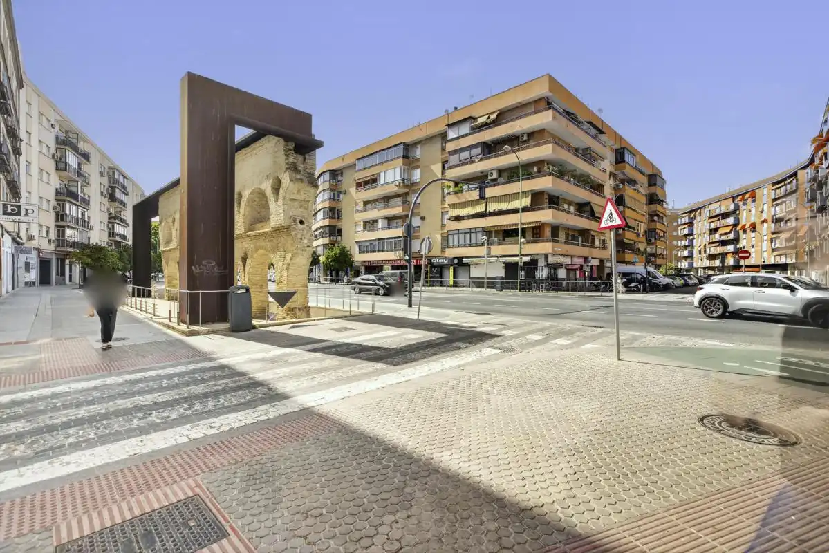 Exterior view of Flat for sale in Sevilla  with Air Conditioner and Heating