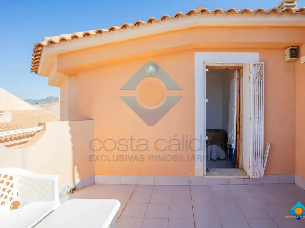 Terraza de Casa o chalet en venta en Mazarrón con Aire acondicionado, Jardín privado y Terraza