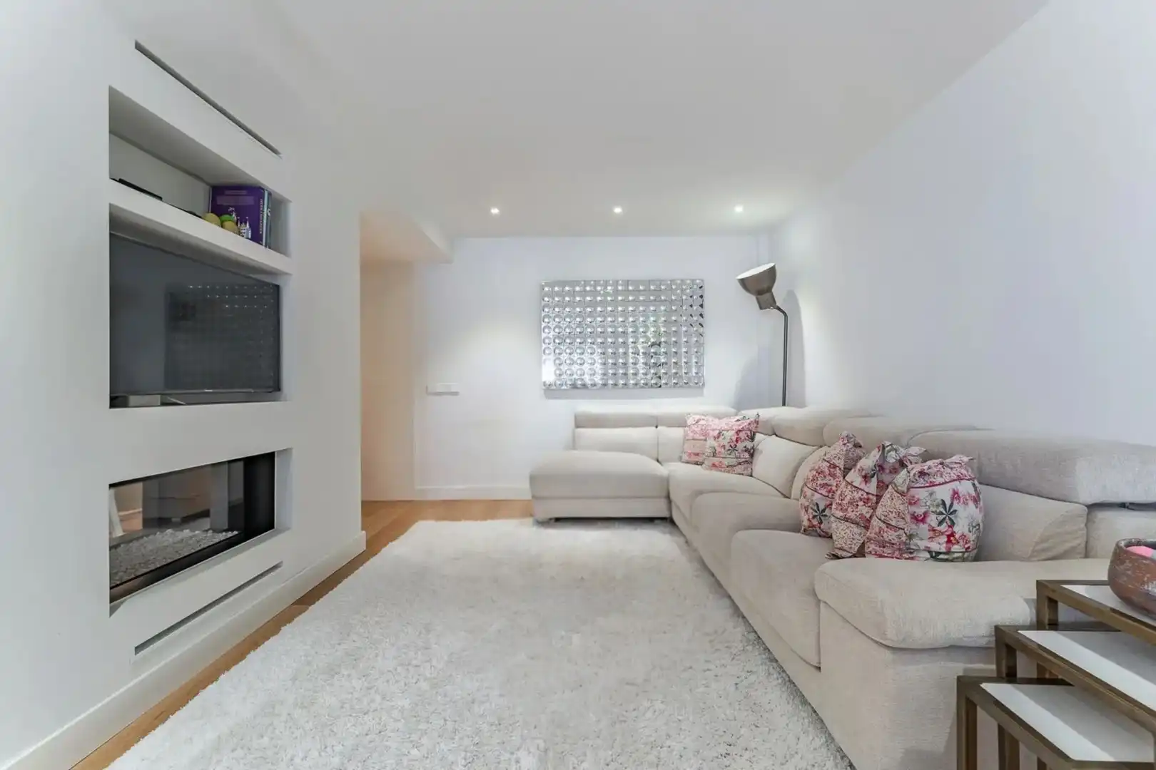 Living room of Flat for rent in Madrid  with Air Conditioner