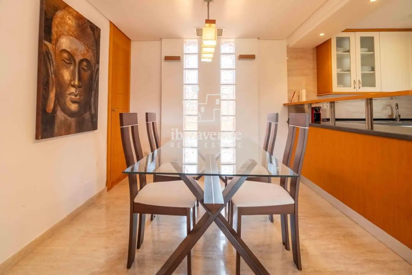Comedor de Dúplex de alquiler en Santa Eulària des Riu con Aire acondicionado, Terraza y Trastero