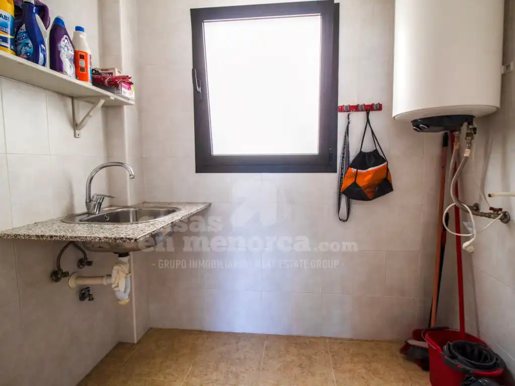 Kitchen of Flat for sale in Es Castell  with Air Conditioner and Terrace