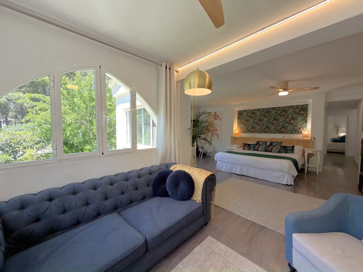 Sala d'estar de Casa o xalet en venda en Náquera amb Aire condicionat, Jardí privat i Terrassa