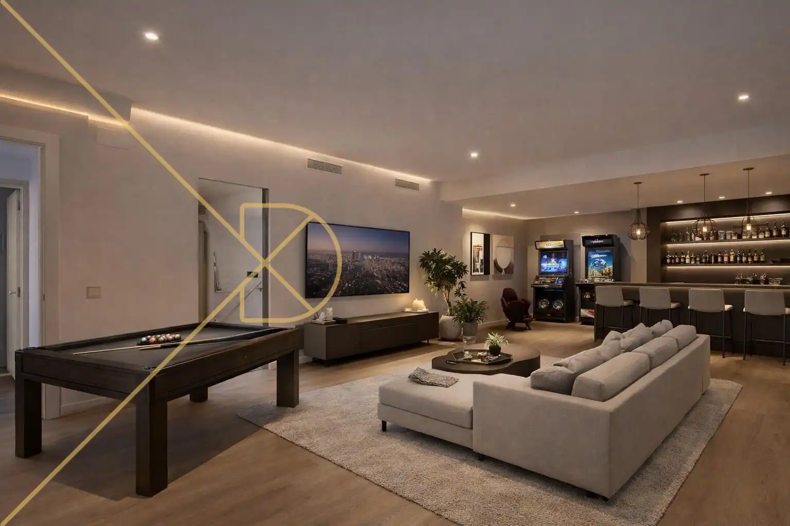 Living room of Houses for sale in Barcelona  with Parquet flooring