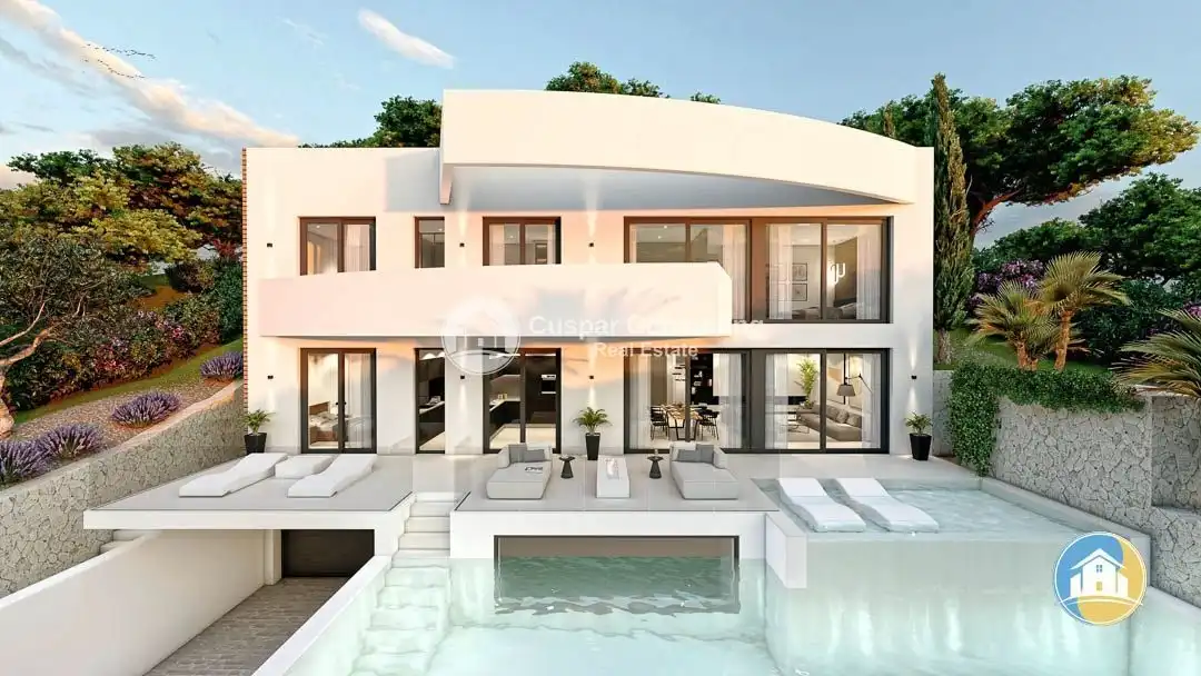 Vista exterior de Casa o chalet en venta en Altea con Aire acondicionado, Calefacción y Jardín privado