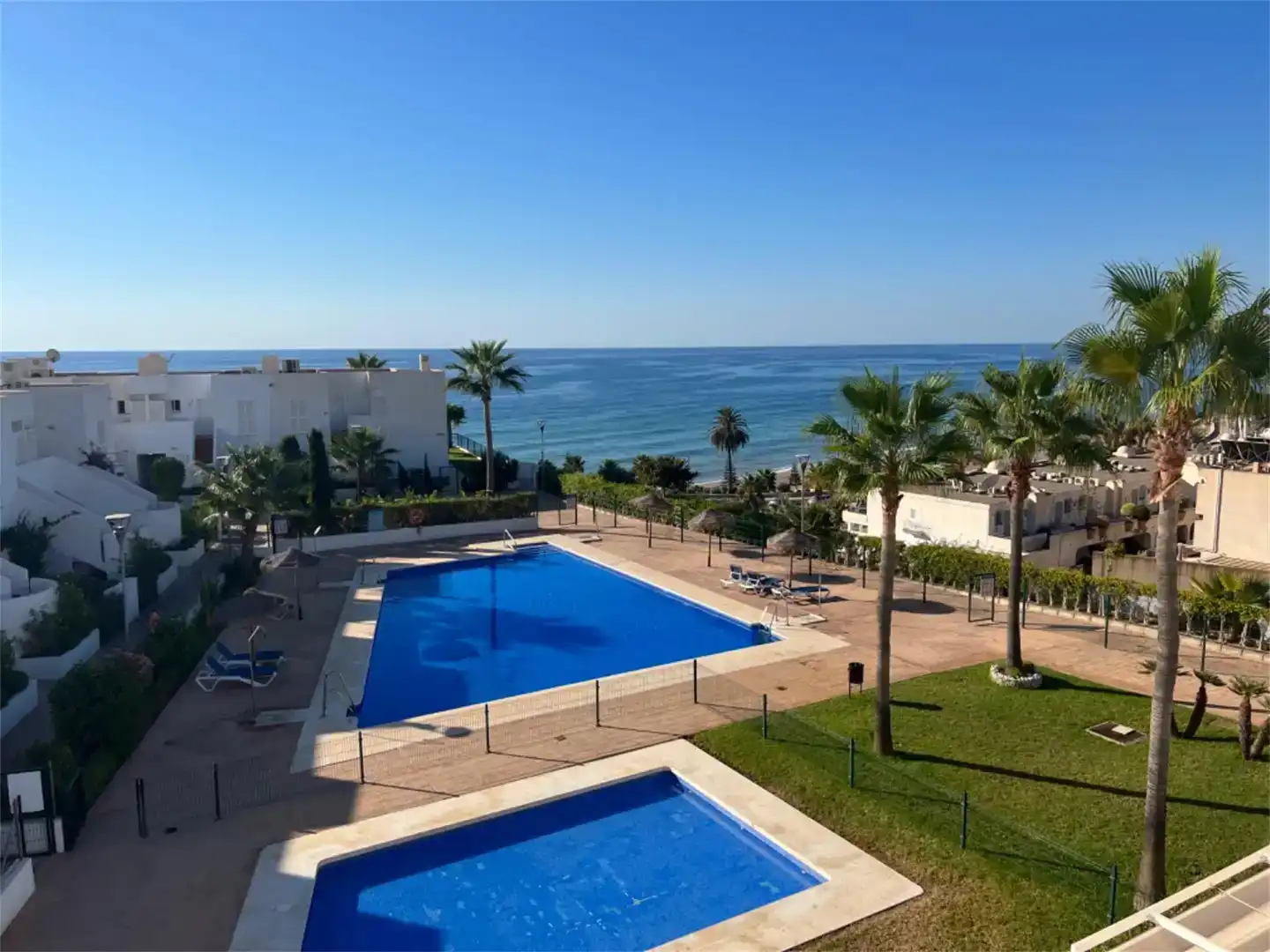 Piscina de Dúplex en venta en Mojácar con Aire acondicionado, Jardín privado y Parquet