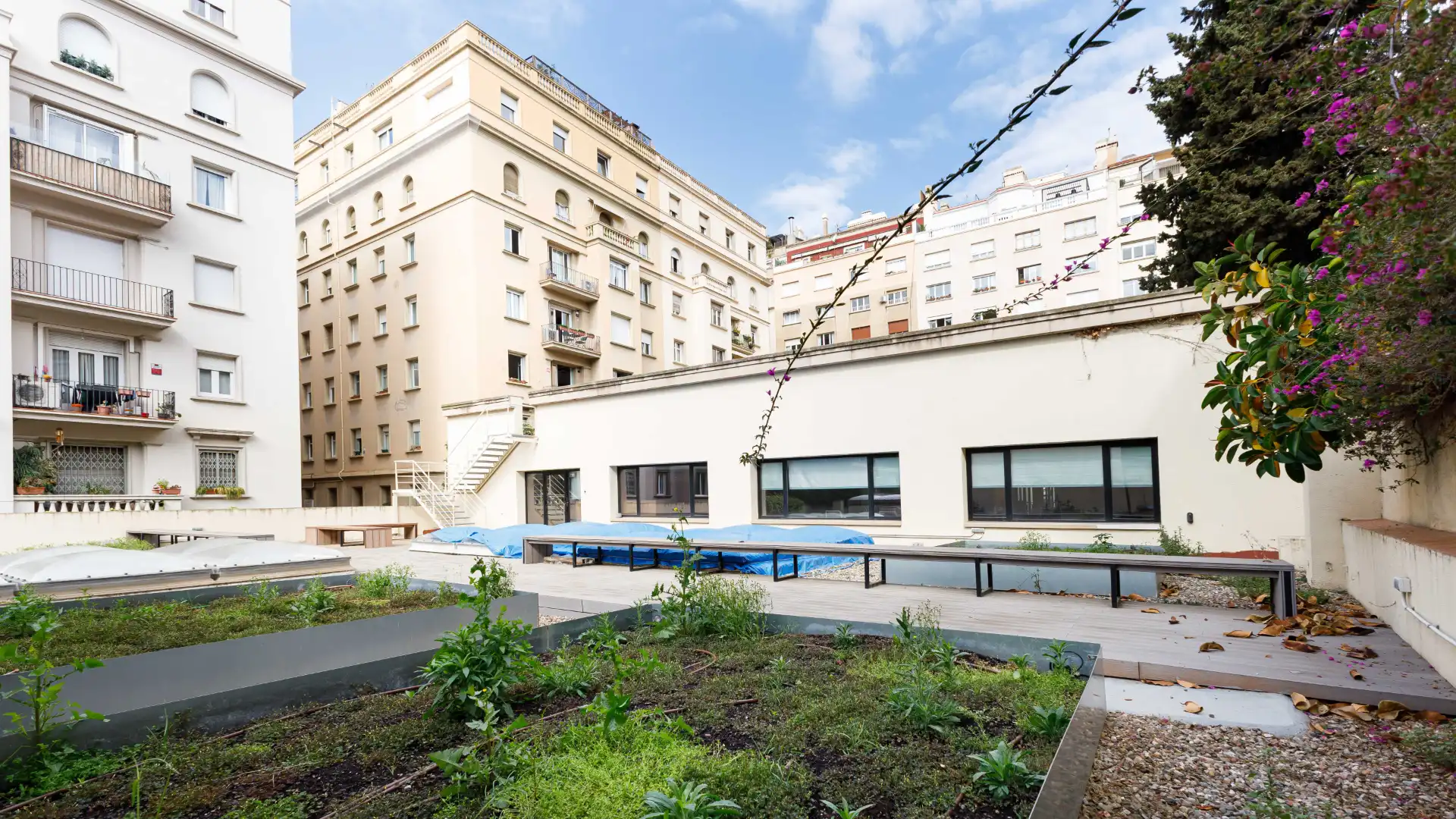 Vista exterior de Oficina de alquiler en Barcelona con Aire acondicionado, Calefacción y Terraza