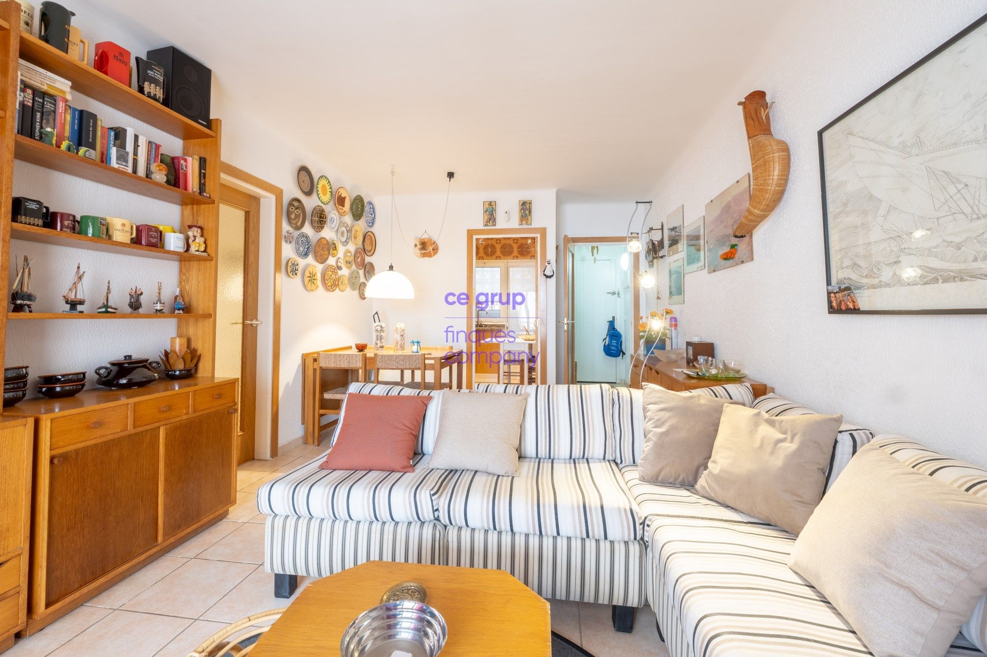 Living room of Planta baja for sale in Llançà  with Heating, Terrace and Furnished