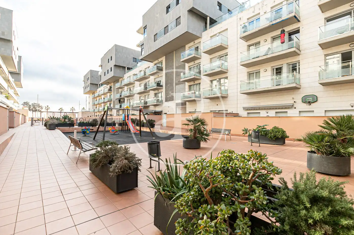 Terrace of Flat for rent in Badalona  with Air Conditioner, Heating and Terrace