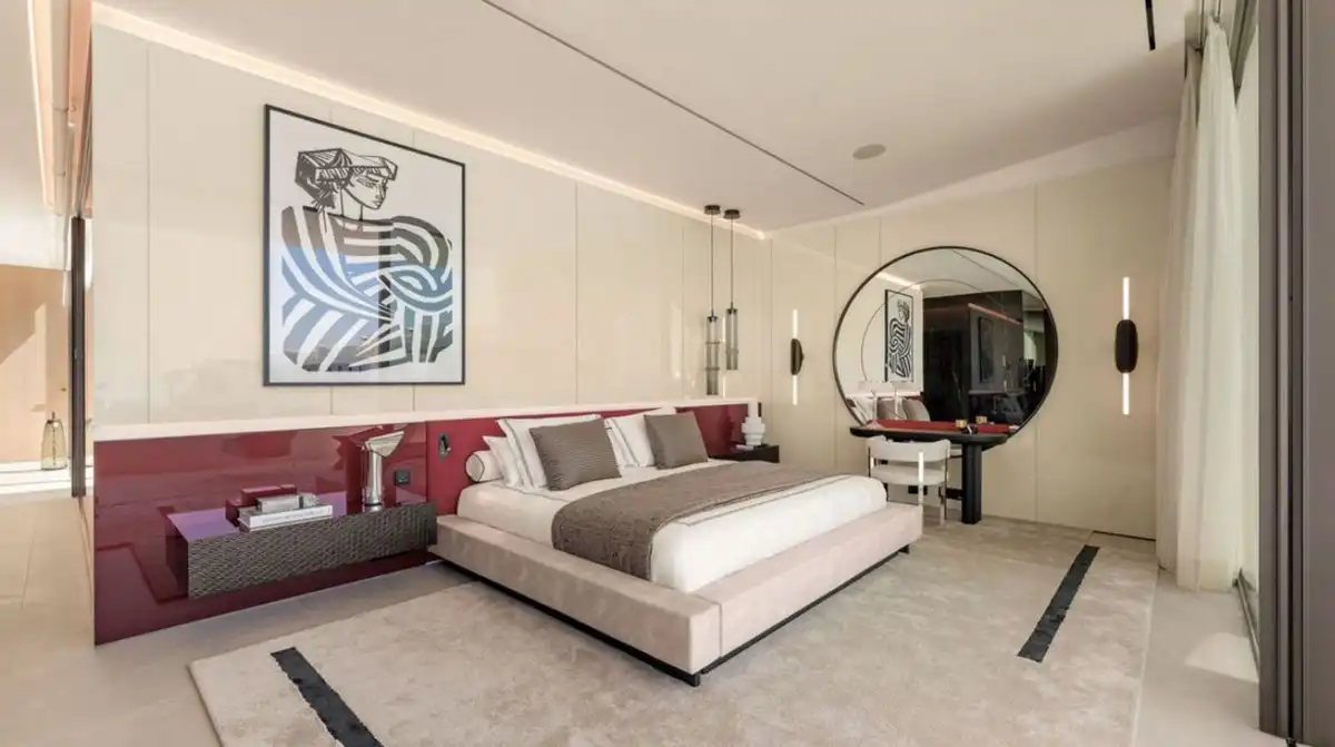 Schlafzimmer von Haus oder Chalet zum Verkauf in Marbella mit Klimaanlage, Privatgarten und Terrasse