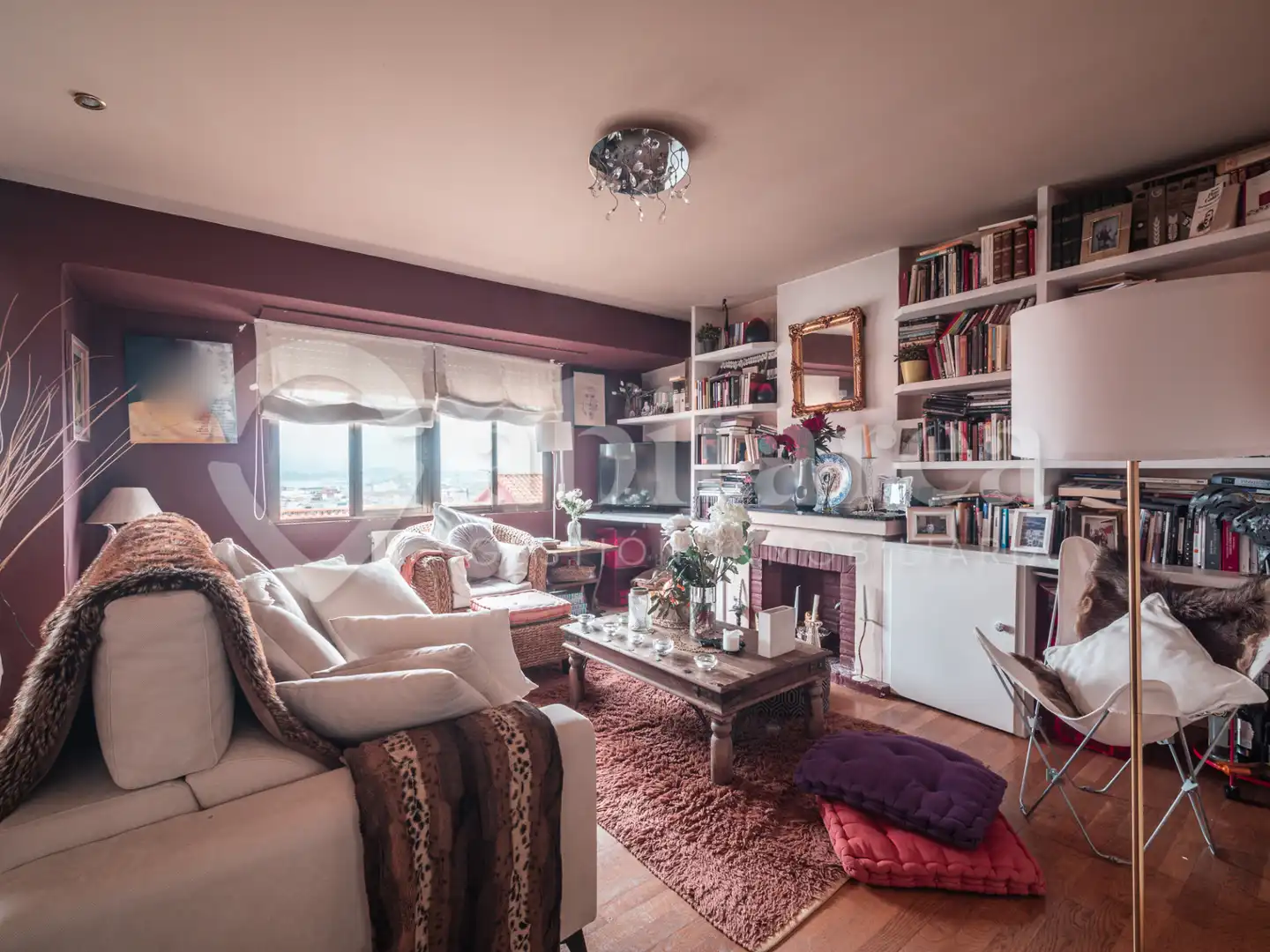 Living room of Flat for sale in Santander  with Heating and Parquet flooring