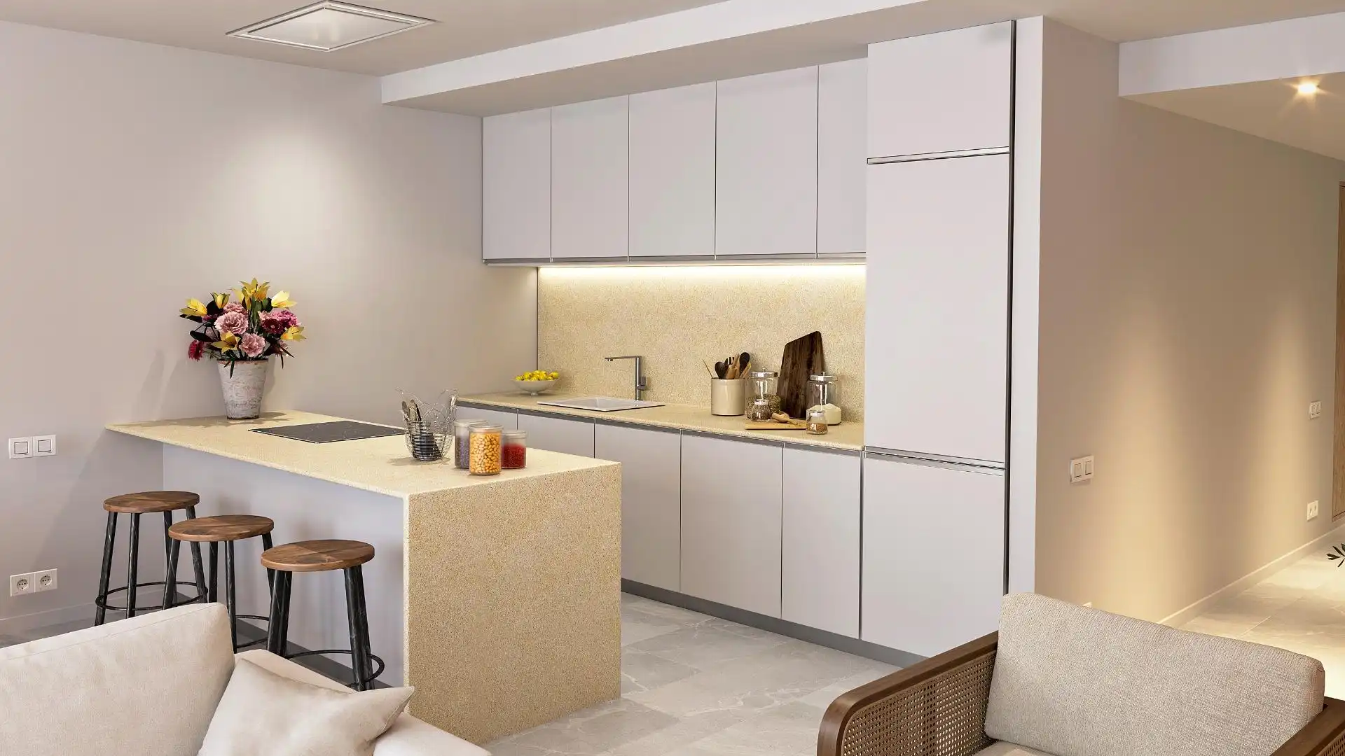 Cocina de Casa adosada en venta en Artà con Terraza