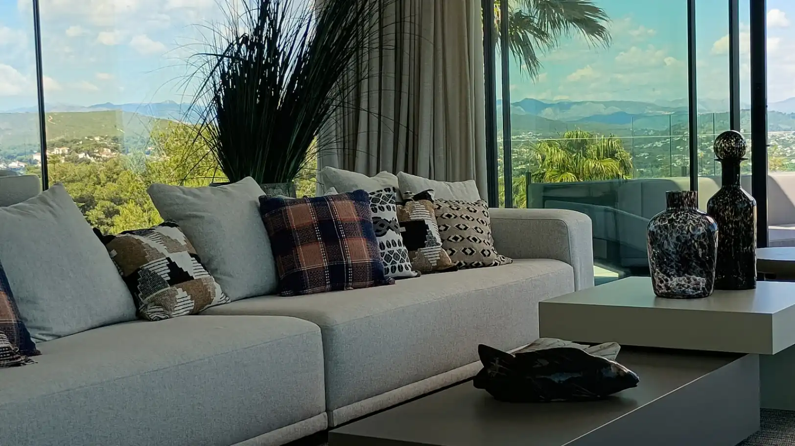 Sala d'estar de Casa o xalet en venda en Jávea / Xàbia amb Aire condicionat, Calefacció i Jardí privat