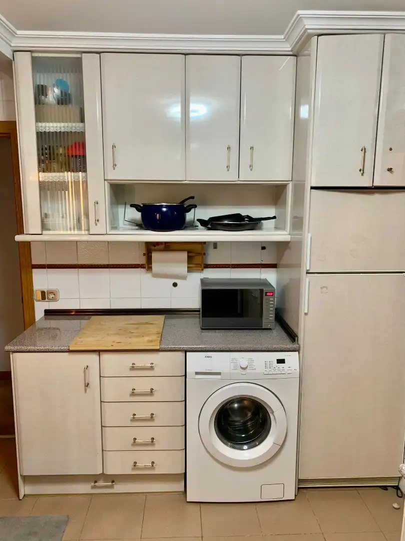 Küche von Wohnung zur untervermieten in Madrid mit Heizung, Möbliert und Ofen