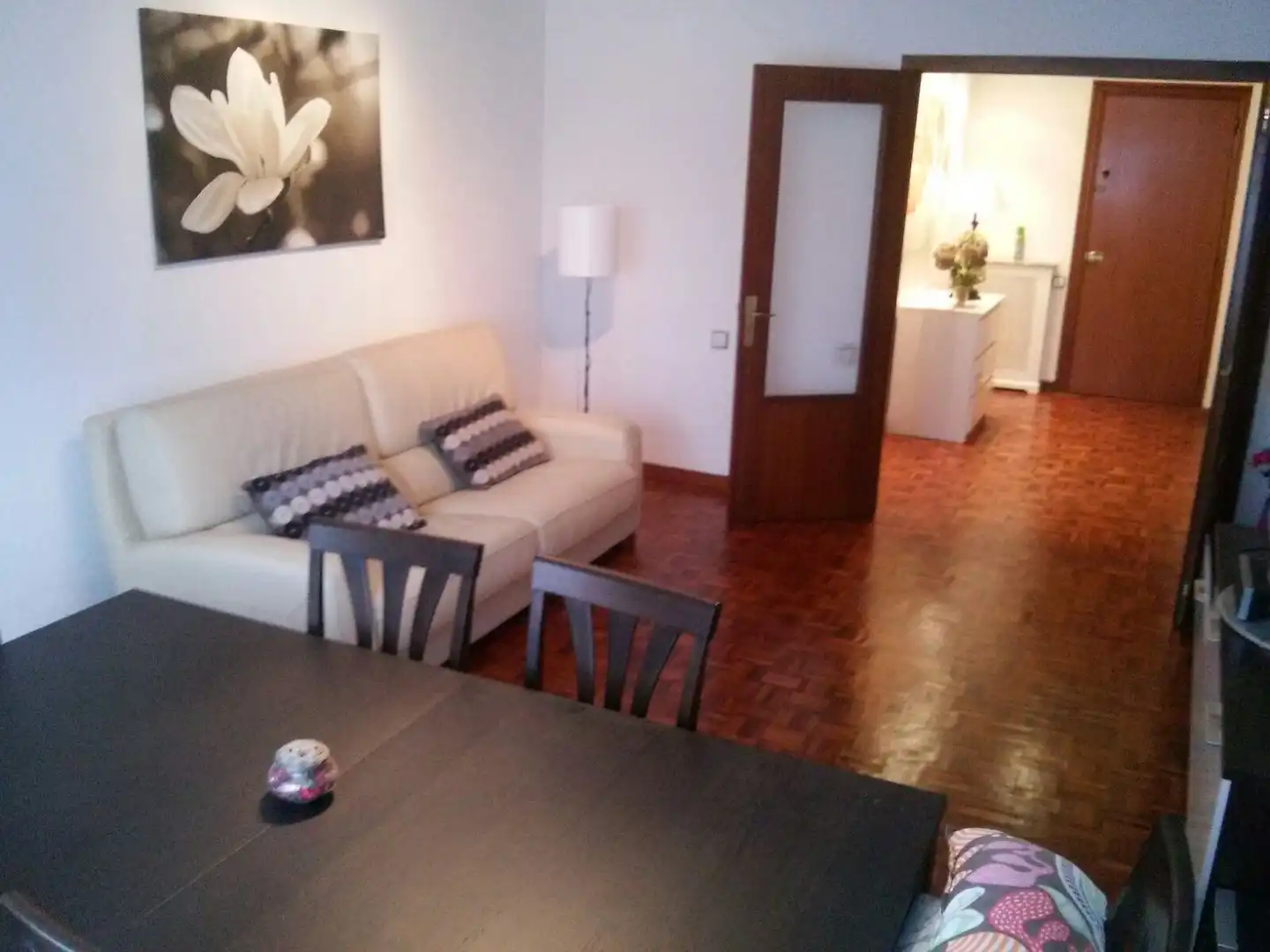 Sala de estar de Piso de alquiler en Oviedo  con Calefacción, Terraza y Amueblado