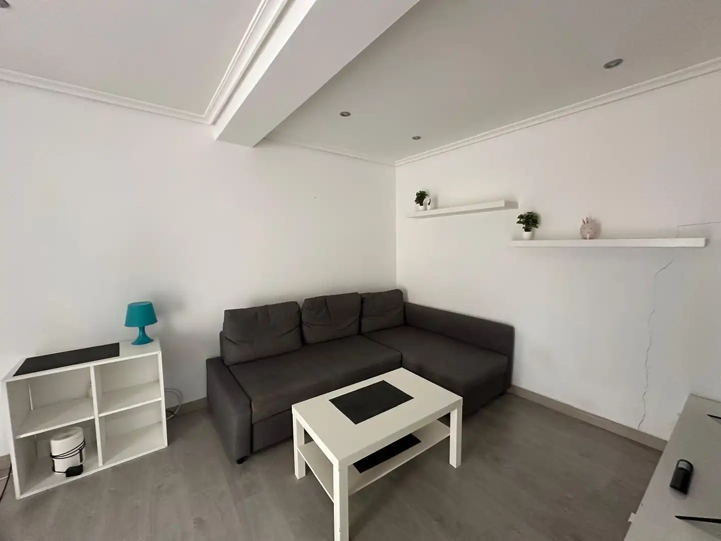 Sala d'estar de Pis de lloguer en Santander amb Calefacció, Parquet i Moblat
