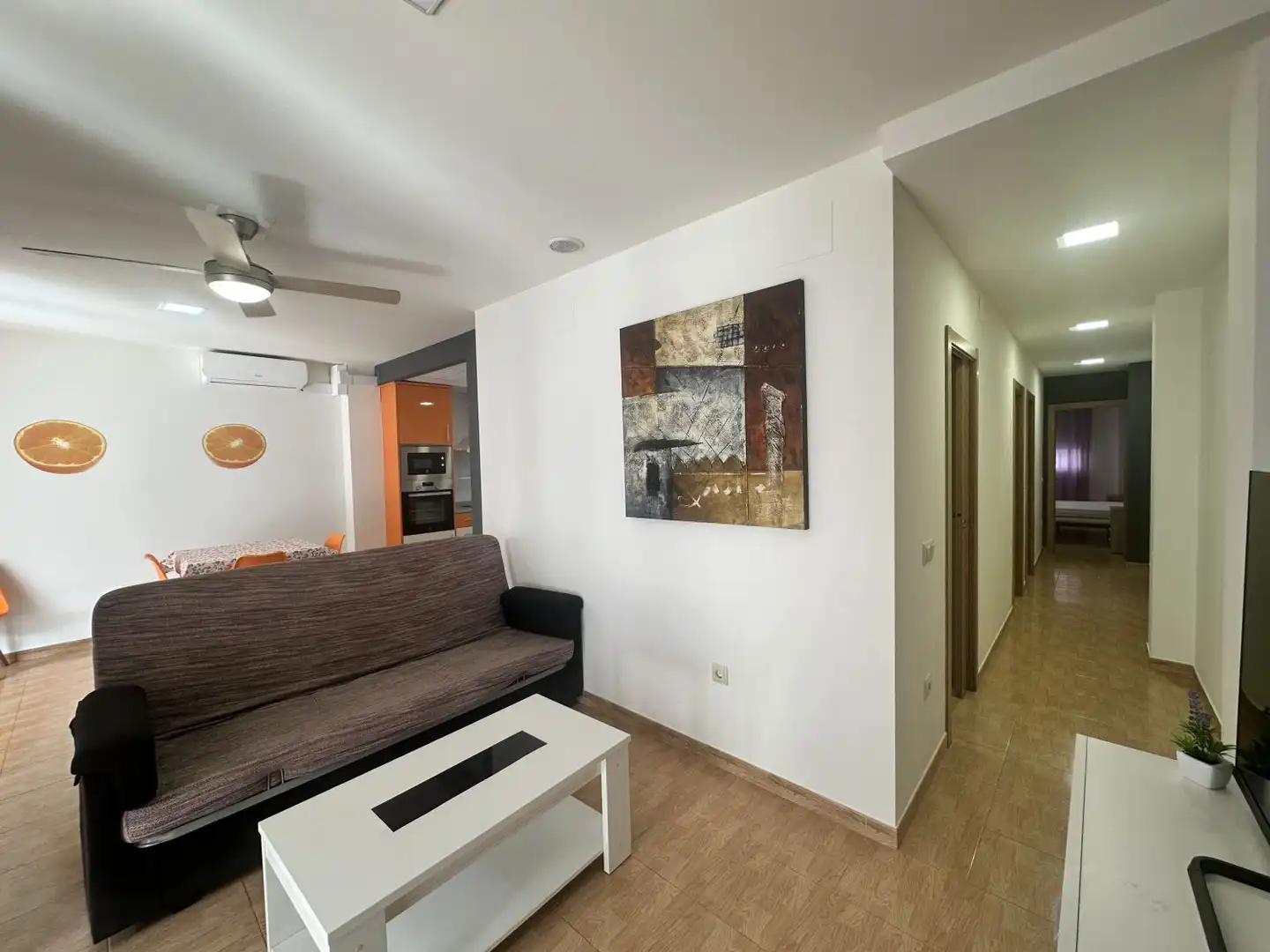 Living room of Houses for rent in Chilches / Xilxes  with Air Conditioner, Heating and Terrace