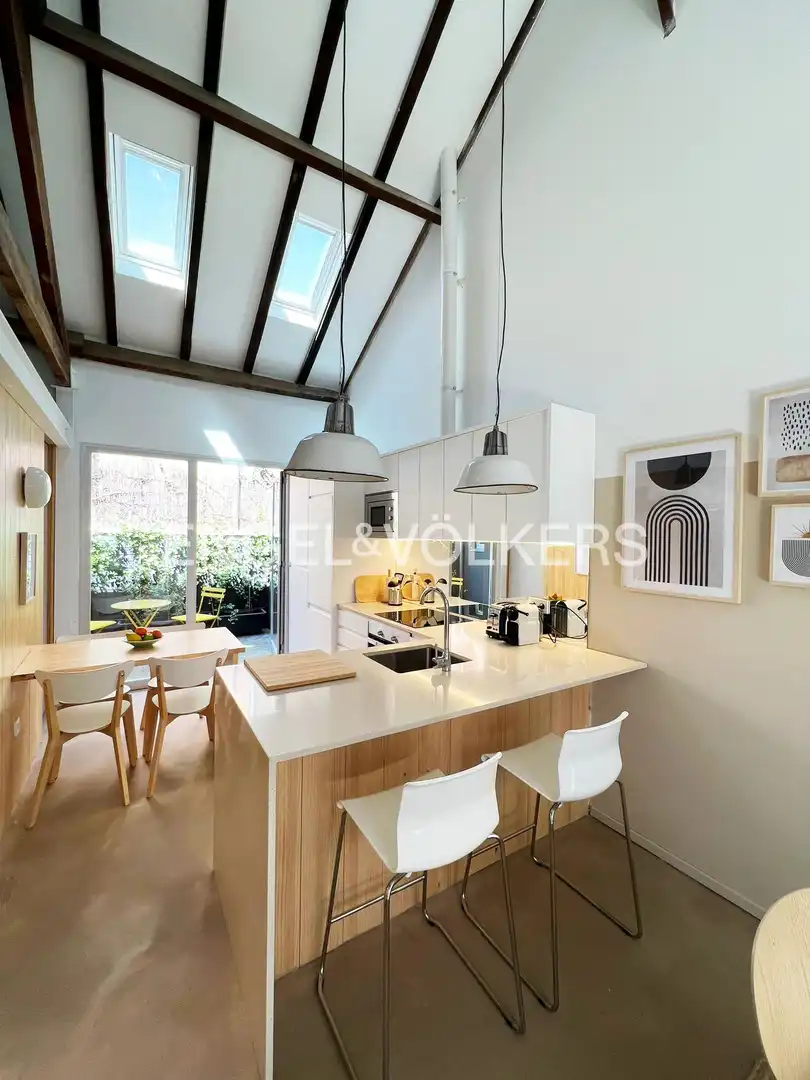 Cocina de Casa o chalet en venta en Madrid con Aire acondicionado, Calefacción y Jardín privado