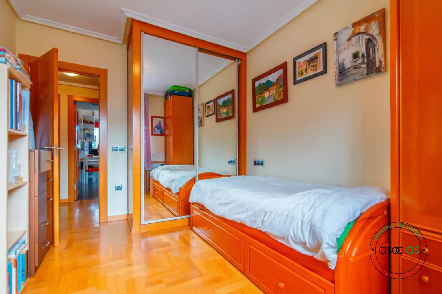 Bedroom of Flat for sale in Siero  with Heating, Terrace and Storage room