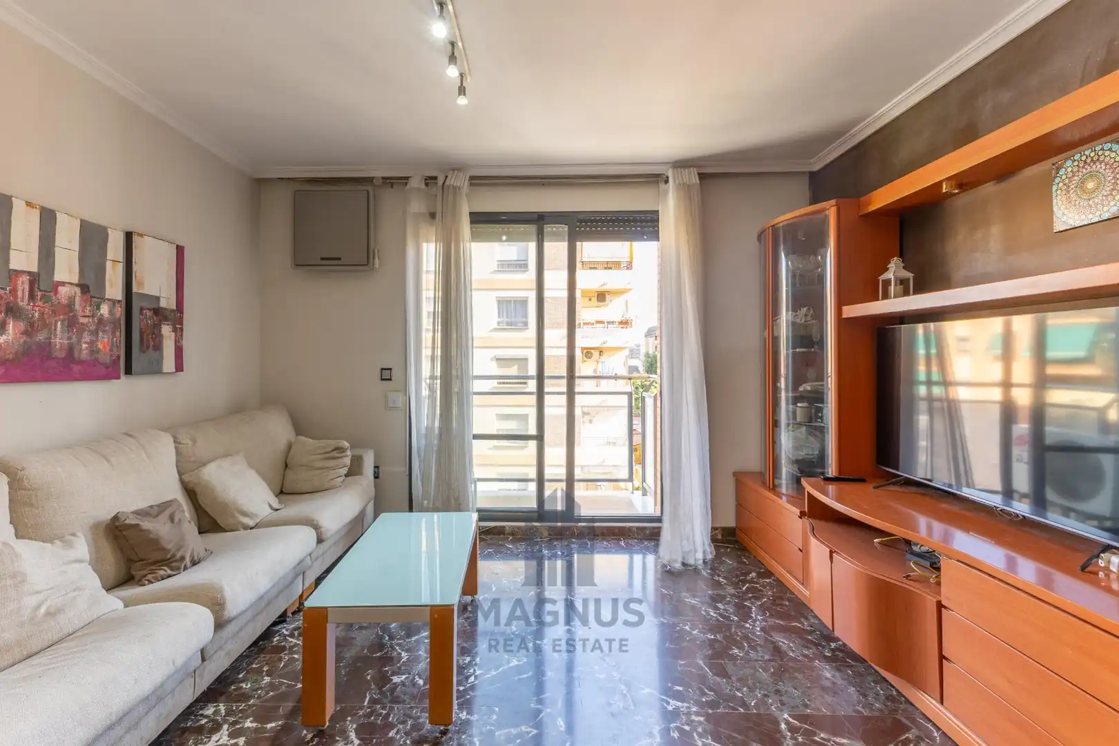 Sala de estar de Piso en venta en Valencia con Aire acondicionado, Calefacción y Balcón