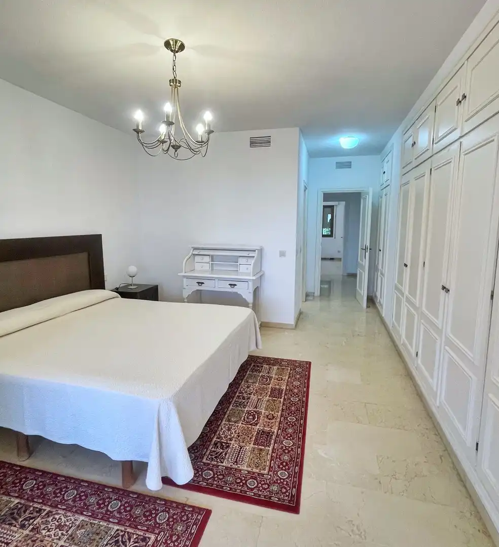 Bedroom of Apartments for rent in Marbella  with Air Conditioner, Terrace and Furnished