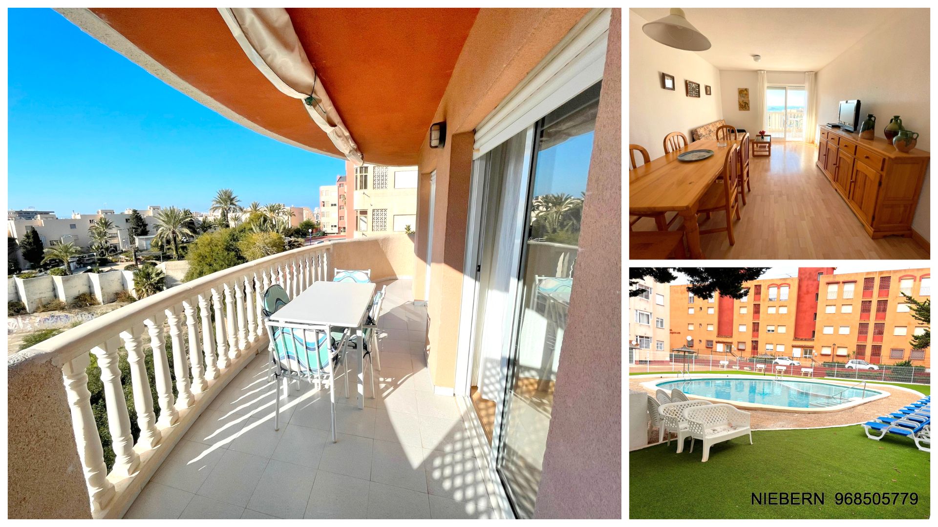 Exterior view of Flat for sale in La Manga del Mar Menor  with Air Conditioner, Parquet flooring and Terrace