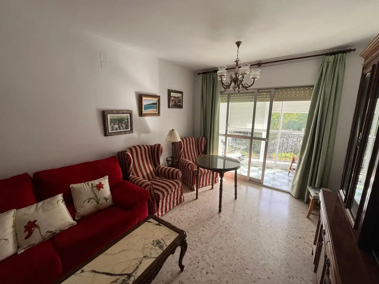Living room of Flat for sale in Carcabuey  with Furnished and Balcony