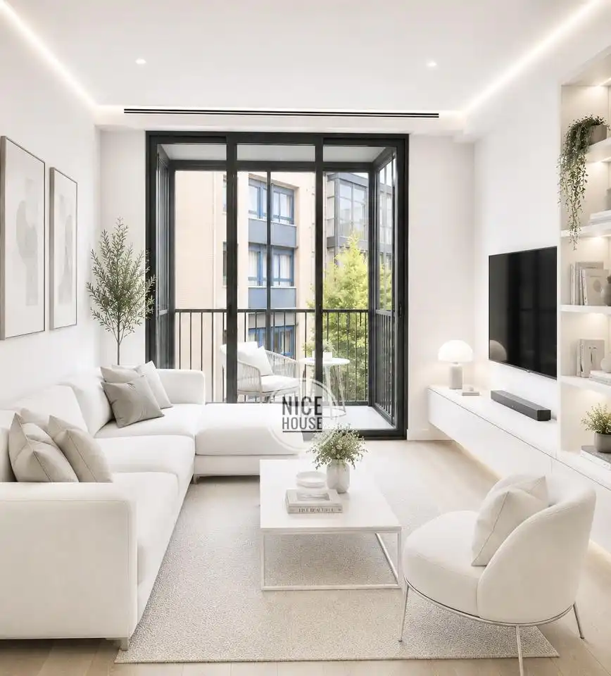 Sala de estar de Piso en venta en Leganés con Aire acondicionado, Trastero y Balcón