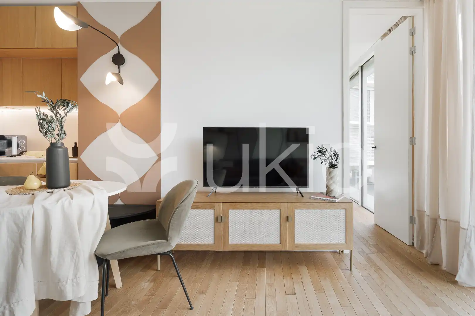 Living room of Apartments for rent in Madrid  with Heating, Swimming Pool and Furnished