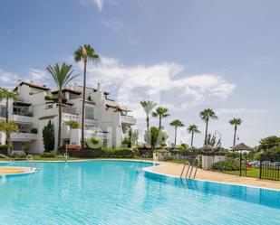 Exterior view of Planta baja for sale in Estepona  with Air Conditioner and Terrace