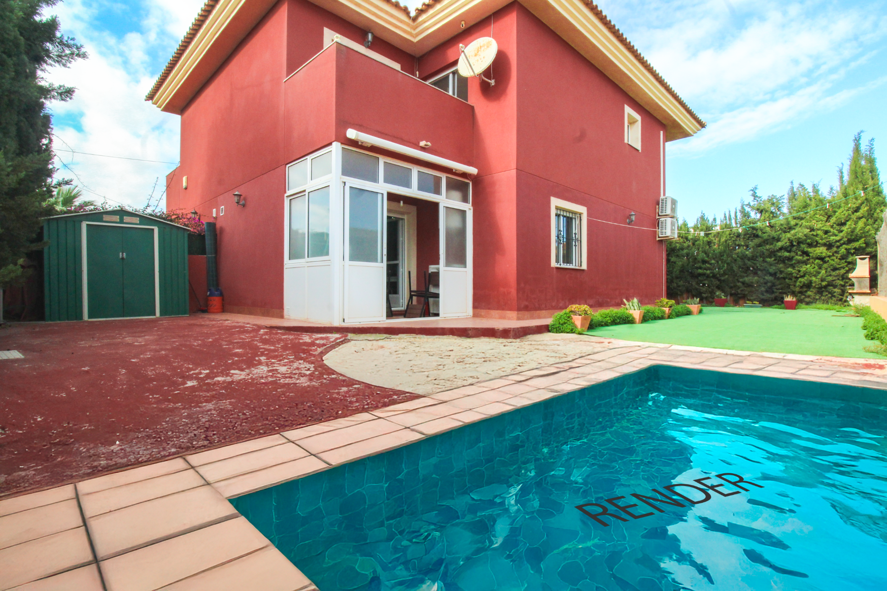 Piscina de Casa o chalet en venta en Cartagena con Aire acondicionado, Calefacción y Jardín privado
