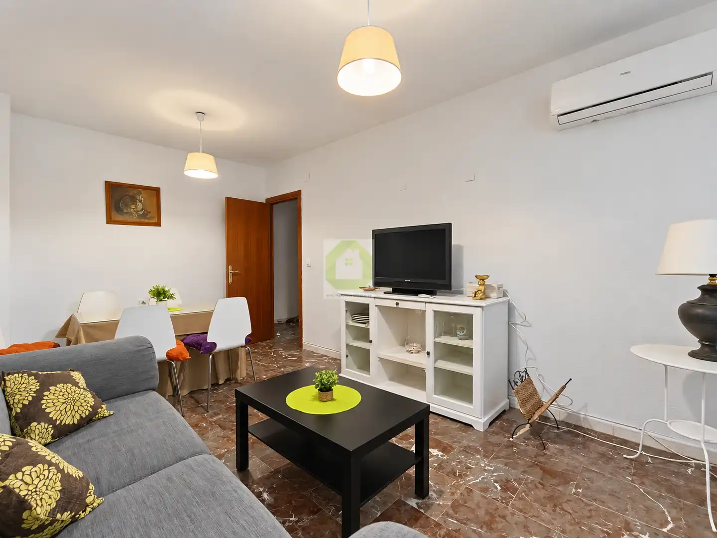 Living room of Flat for share in San Antón