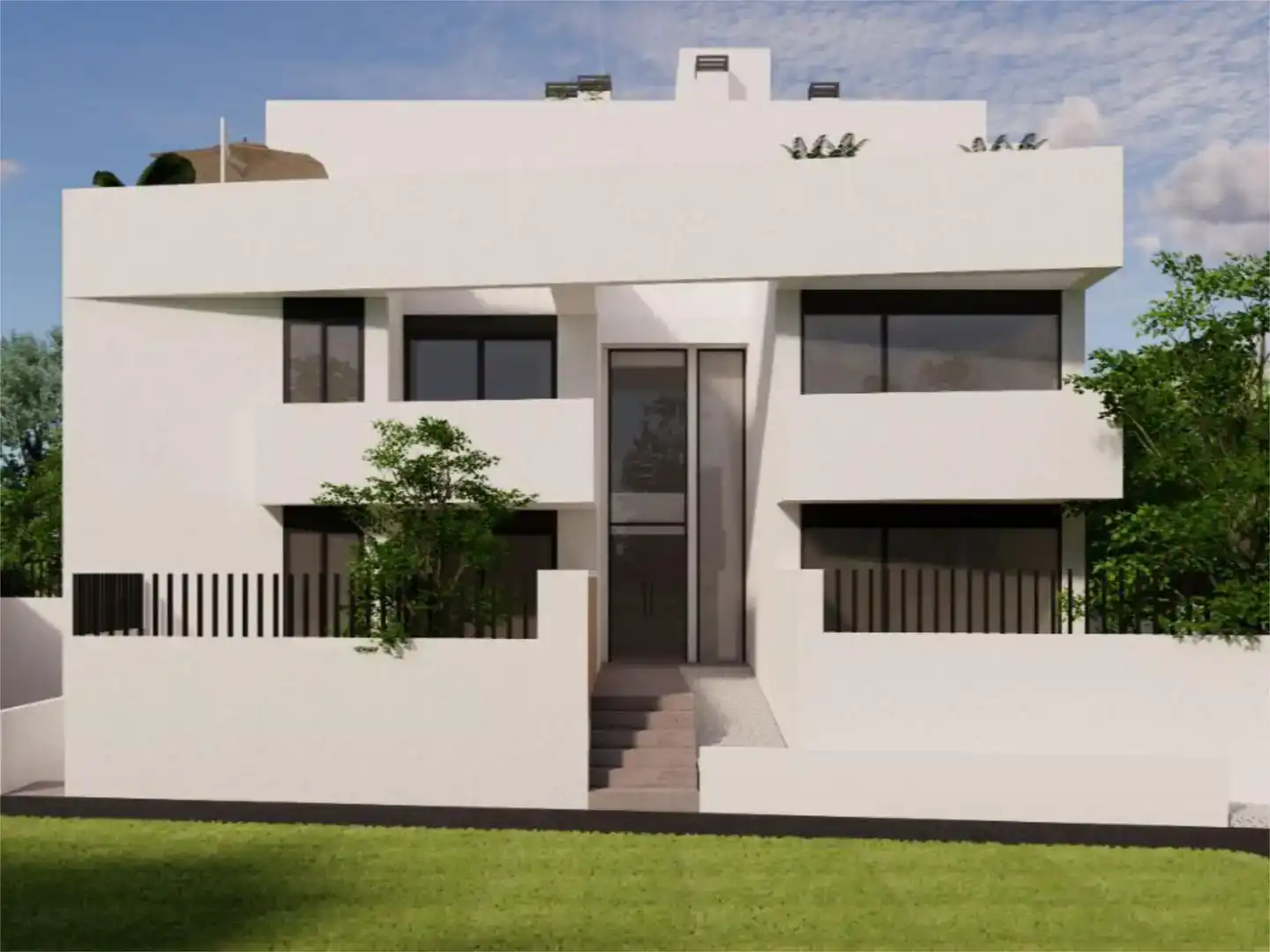 Vista exterior de Pis en venda en Eivissa amb Aire condicionat i Jardí privat