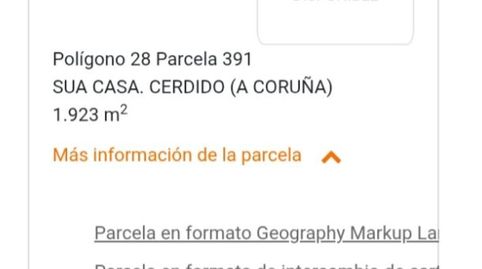 Foto 3 de Terreno en venta en Lugar Carballal, 8, Cerdido, A Coruña