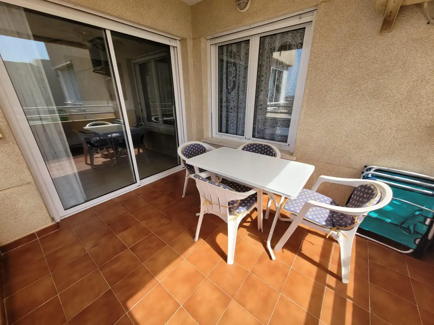 Terraza de Apartamento en venta en Alicante / Alacant con Aire acondicionado, Calefacción y Jardín privado