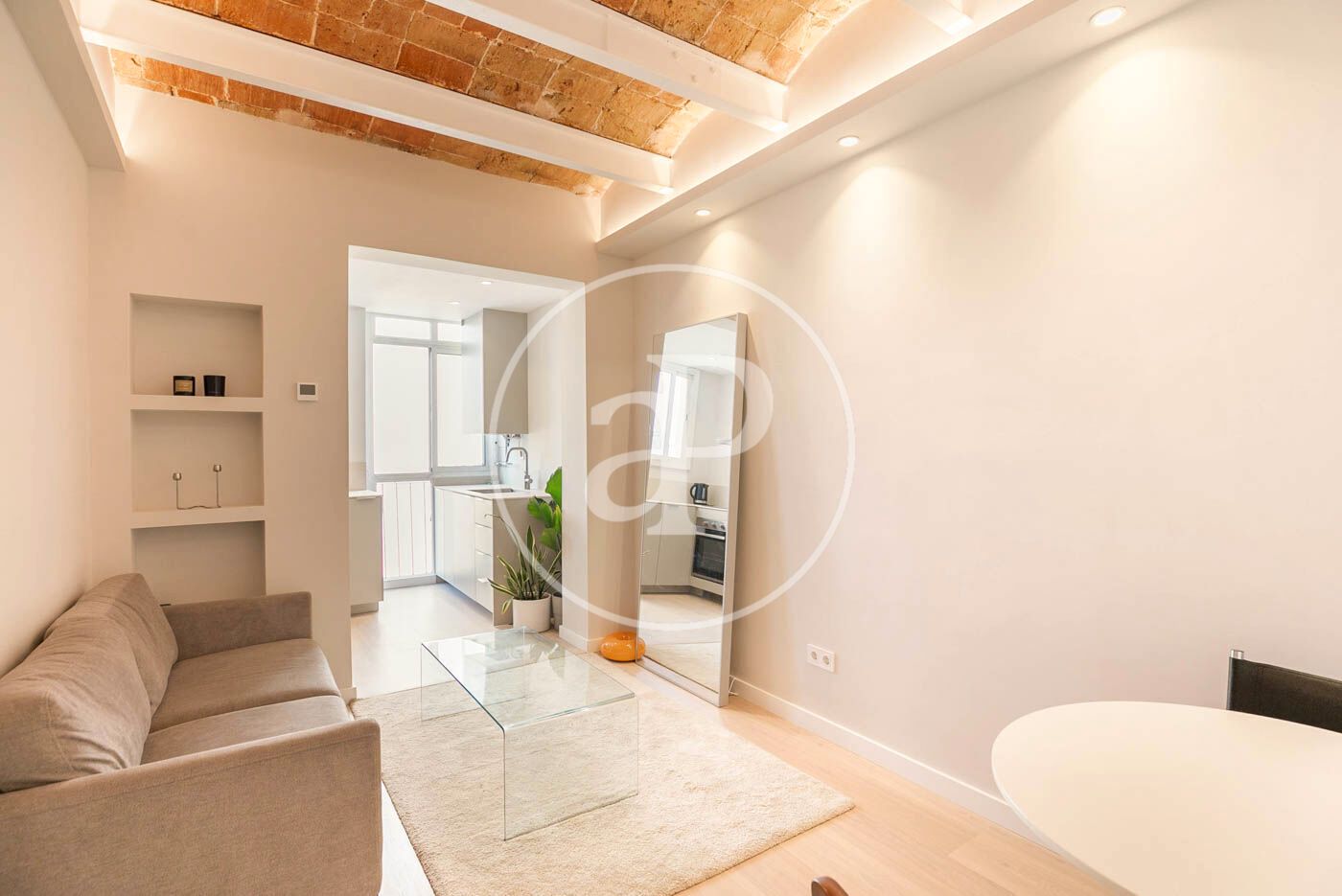 Living room of Flat to rent in  Barcelona Capital  with Air Conditioner, Heating and Terrace
