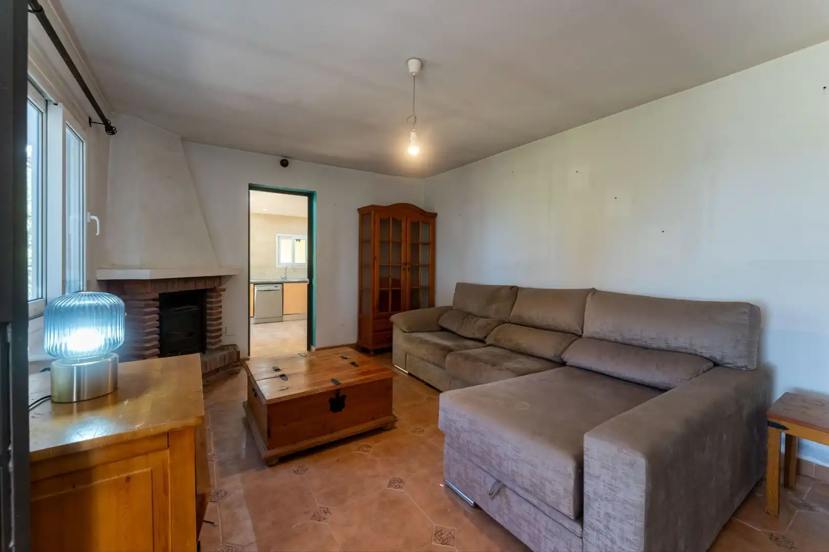 Sala de estar de Finca rústica en venta en Ojén con Trastero y Piscina