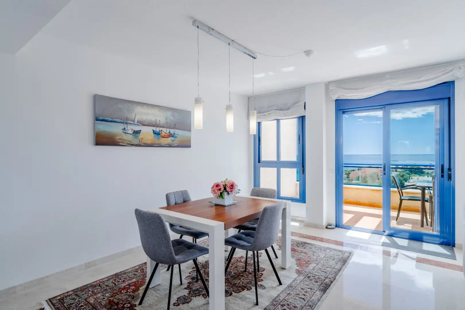 Comedor de Apartamento en venta en Calpe / Calp con Terraza y Amueblado